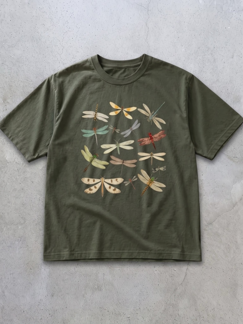 Forest Green Dragonfly Graphic Tee Style
Vintage 90s